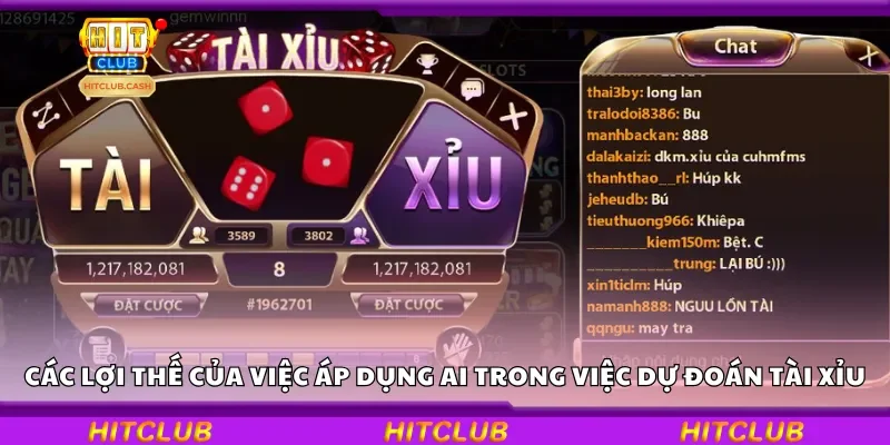 Các lợi thế của việc áp dụng AI trong việc dự đoán tài xỉu